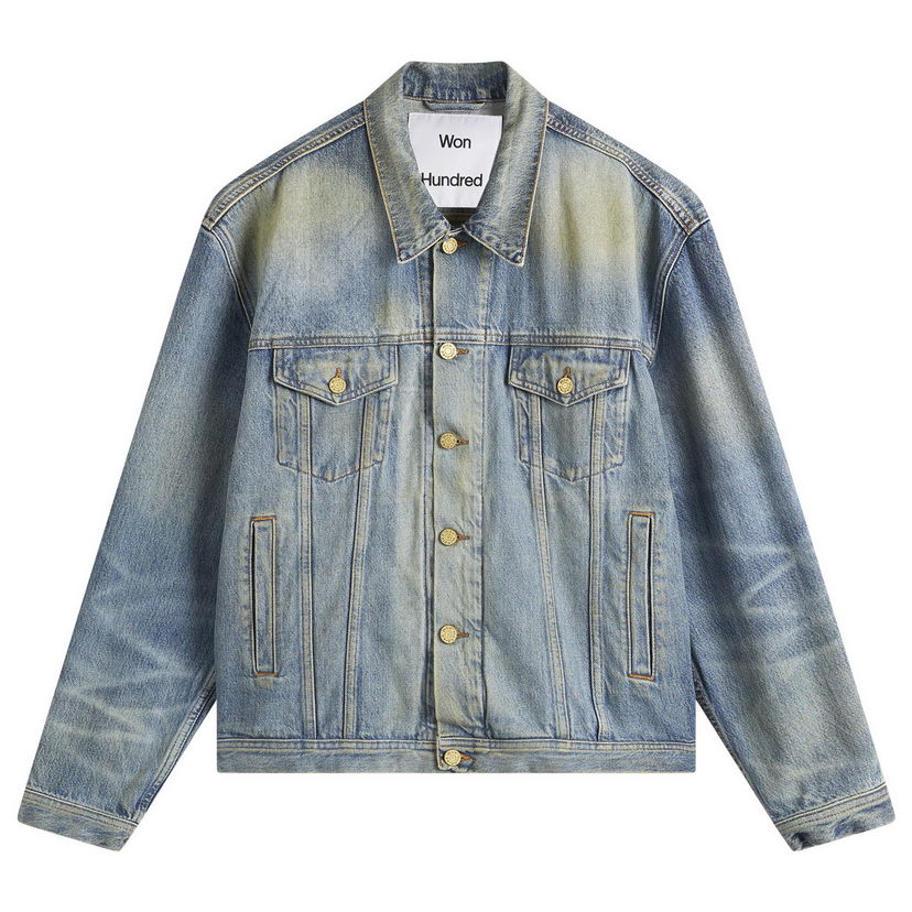 Джинси Won Hundred Won Hundred Liverpool Denim Jacket, Size Large Синій | 3569-15028
