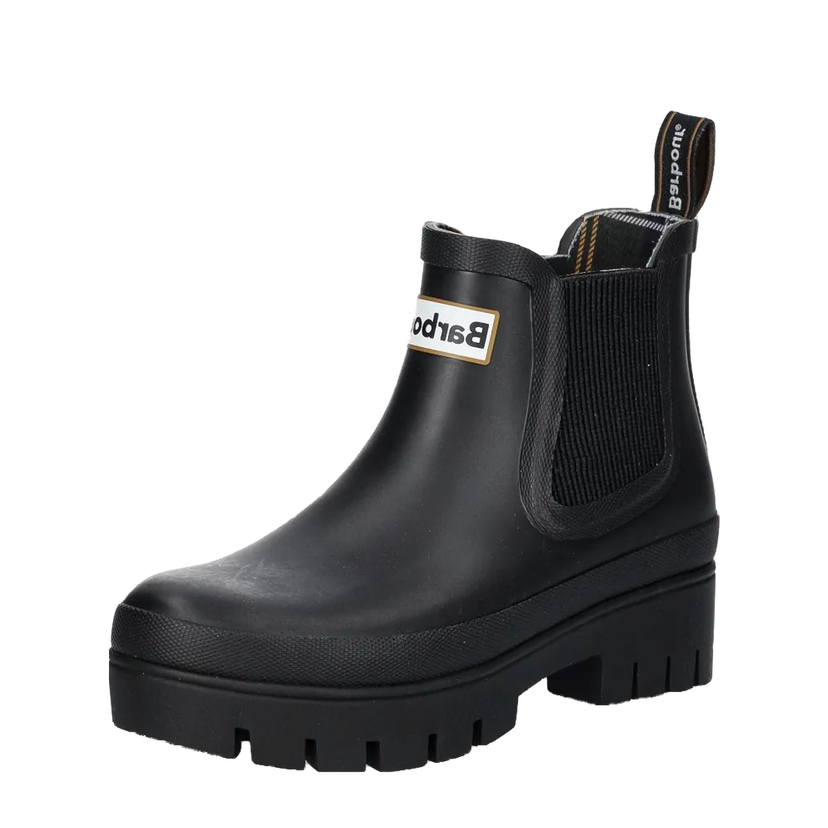 Кросівки та взуття Barbour Chunky Chelsea Rain Boots чорний | LRF0100BK11