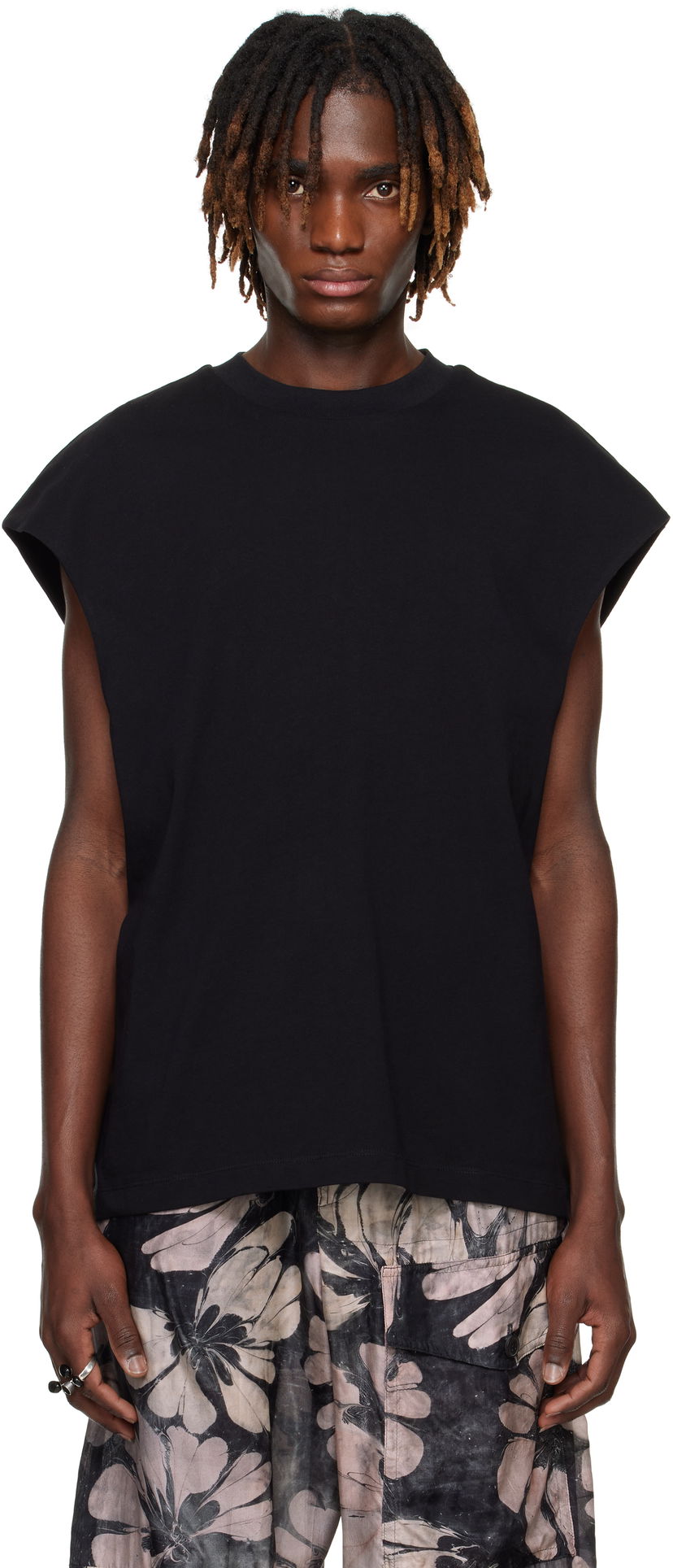 Безрукавка Dries Van Noten Dries Van Noten Sleeveless T-Shirt чорний | 251-021115-1603