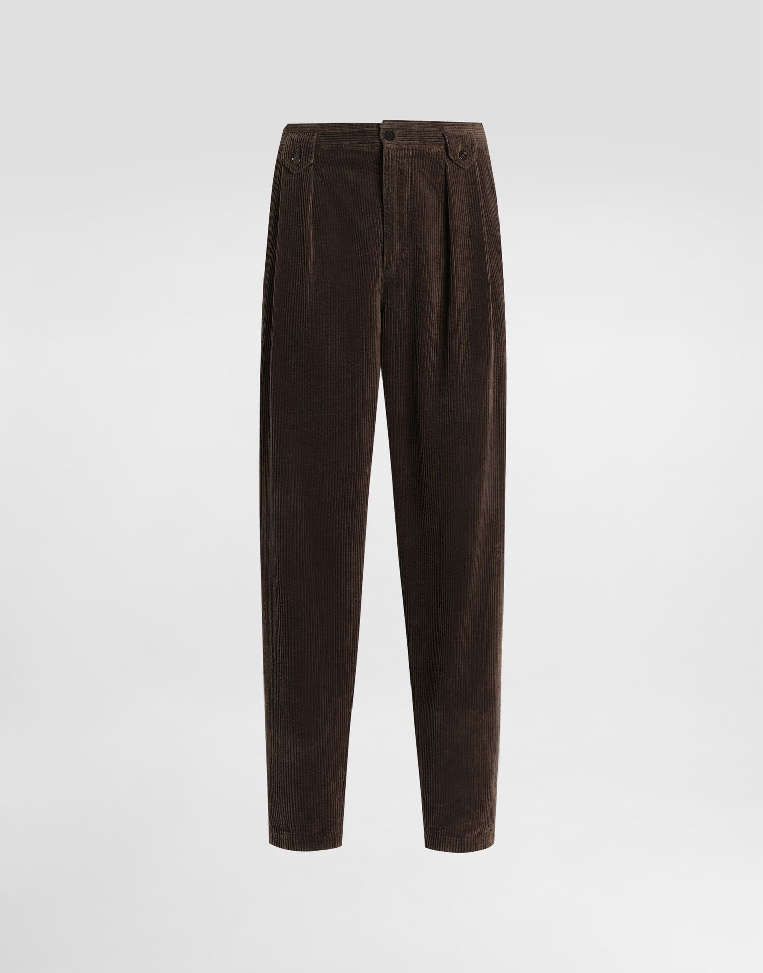 Штани Dolce & Gabbana Dolce & Gabbana Corduroy Pleated Trousers Коричневий | GP13XTG8NN6M0674, 0