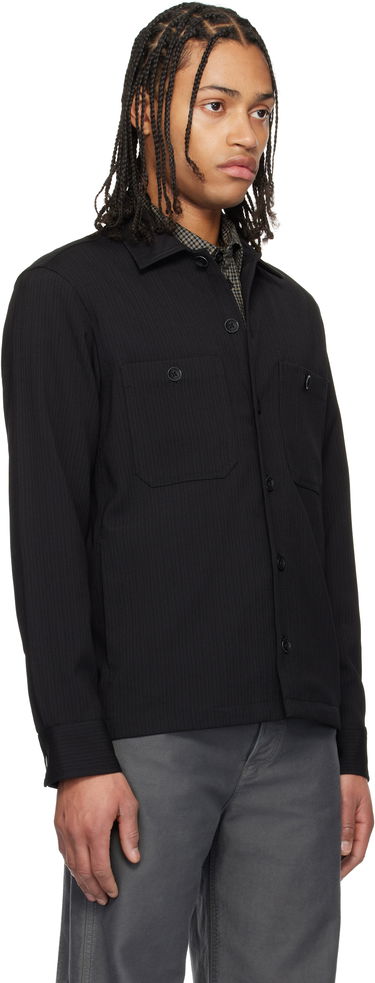 Сорочка rag & bone Rag & Bone Hyde Striped Overshirt чорний | MBW24HA019TWML, 1