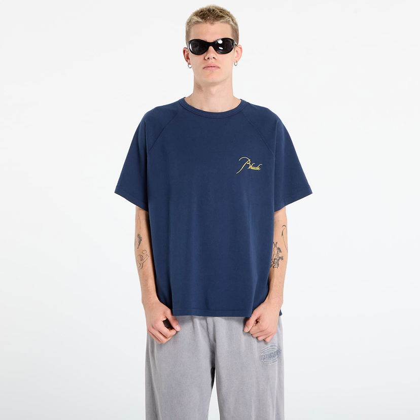Футболка Rhude Rhude Classique Raglan T-Shirt темно-синій | RHPF25TT160120043