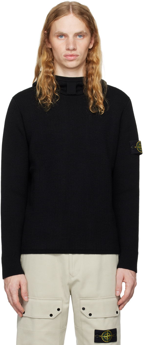 Світшоти Stone Island Logo Patch Hoodie чорний | 8115564A7