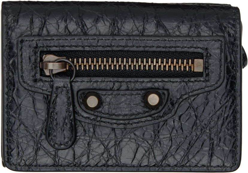 Гаманець Balenciaga 'Le City' Mini Leather Wallet чорний | 810669 2ABFY
