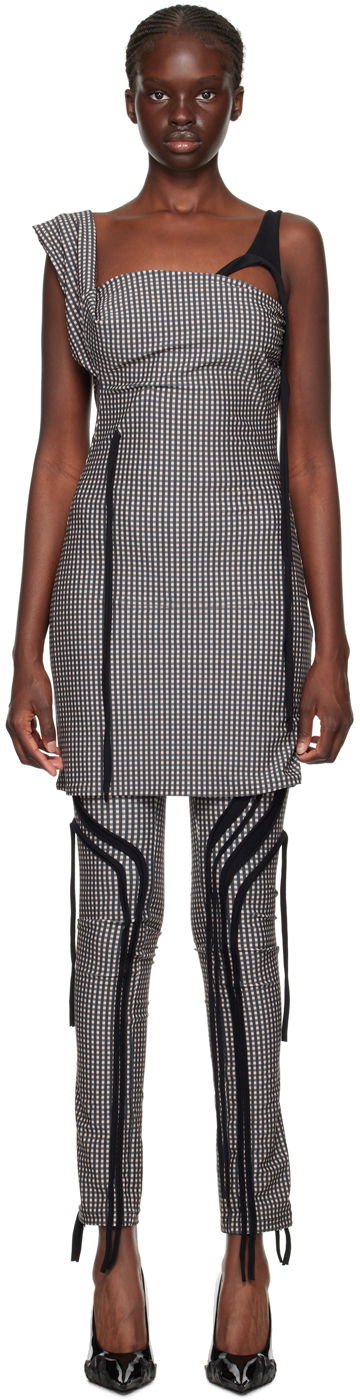 плаття Ottolinger Ottolinger Plaid Mini Dress чорний | 501401