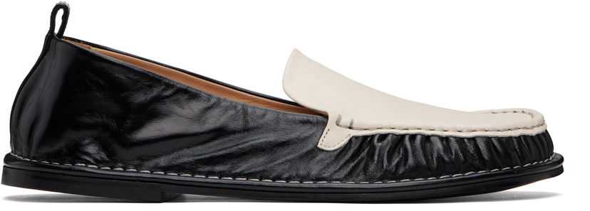 Кросівки та взуття AMI AMI Paris Leather Midi Loafers чорний | USV058.AL0095