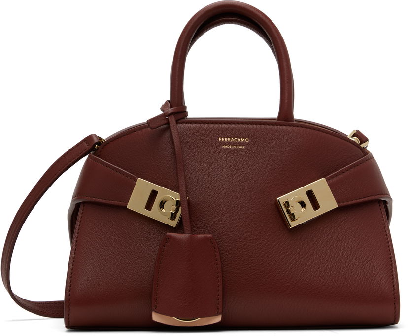 Сумочка FERRAGAMO Ferragamo Hug XS Top Handle Bag Бордовий | 784118