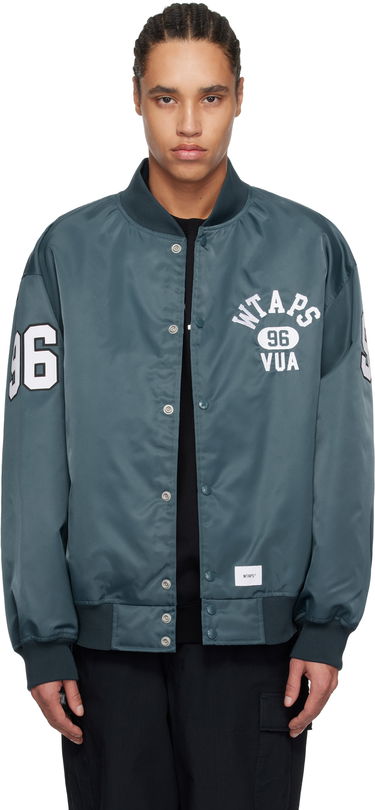 Куртка бомбер WTAPS WTAPS Nylon Team Jacket Зелений | 251TQDT-JKM02, 0