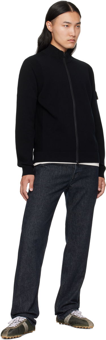 Світшоти Stone Island Stone Island Stretch RWS Wool Zip-Up Sweatshirt чорний | K2S15 5100062 S00A1, 4