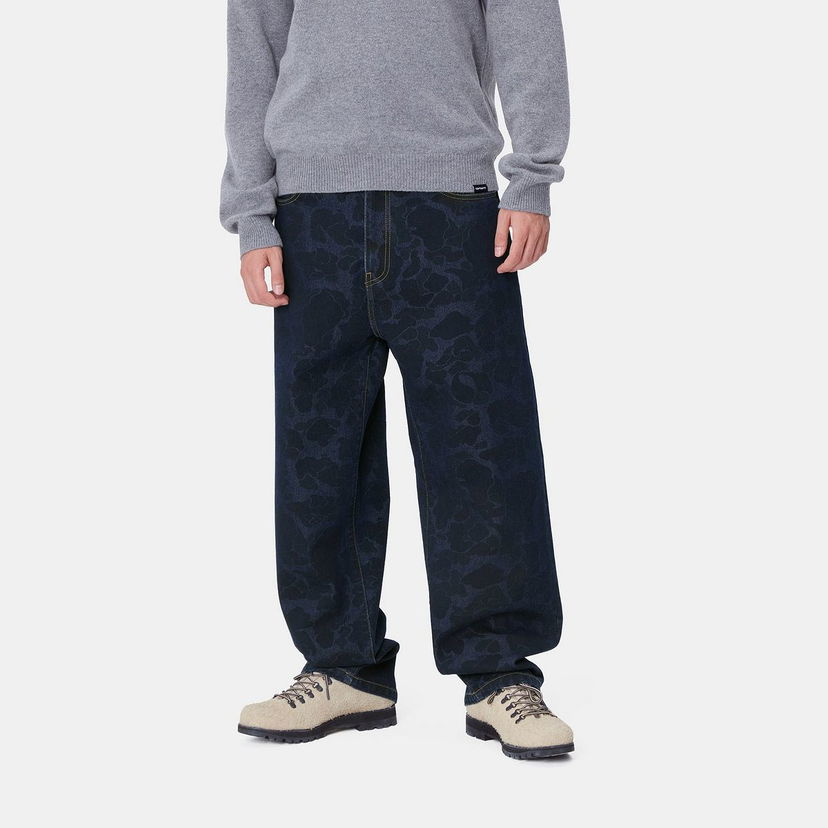 Джинси Carhartt WIP Relaxed Fit Printed Cotton Canvas Pants Синій | I033755_3