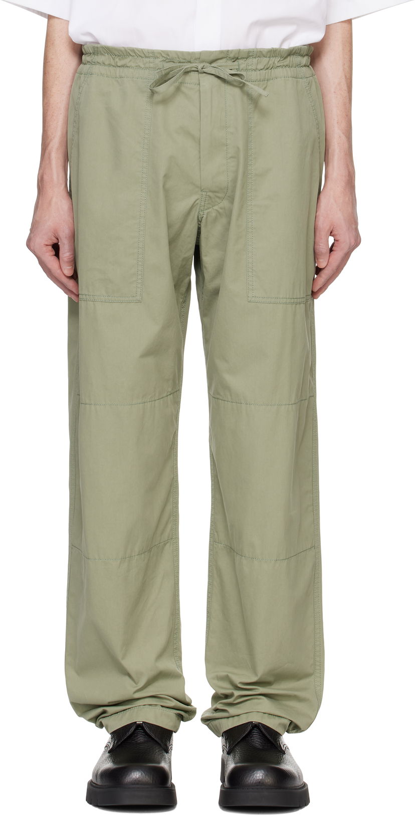 Штани Bottega Veneta Cotton Twill Trousers Зелений | 794140 V4CS0 3025