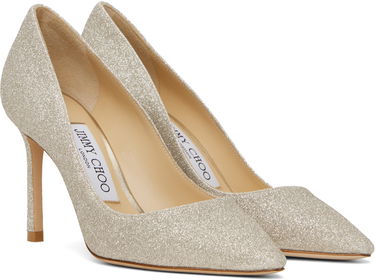Кросівки та взуття Jimmy Choo Jimmy Choo Romy 85 Glitter Heels Металік | ROMY 85 DGZ, 3
