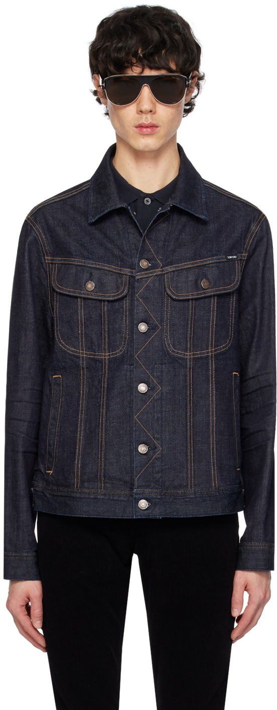 Куртка Tom Ford Aged Icon Denim Jacket чорний | DJI001-DMC034S24HB775, 0