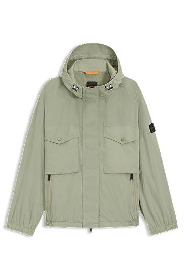 Куртка BOSS Water-repellent hooded jacket Зелений | 50543388