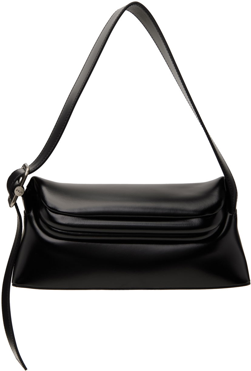 Сумка OSOI Black Leather Shoulder Bag чорний | 22FB010-16-01
