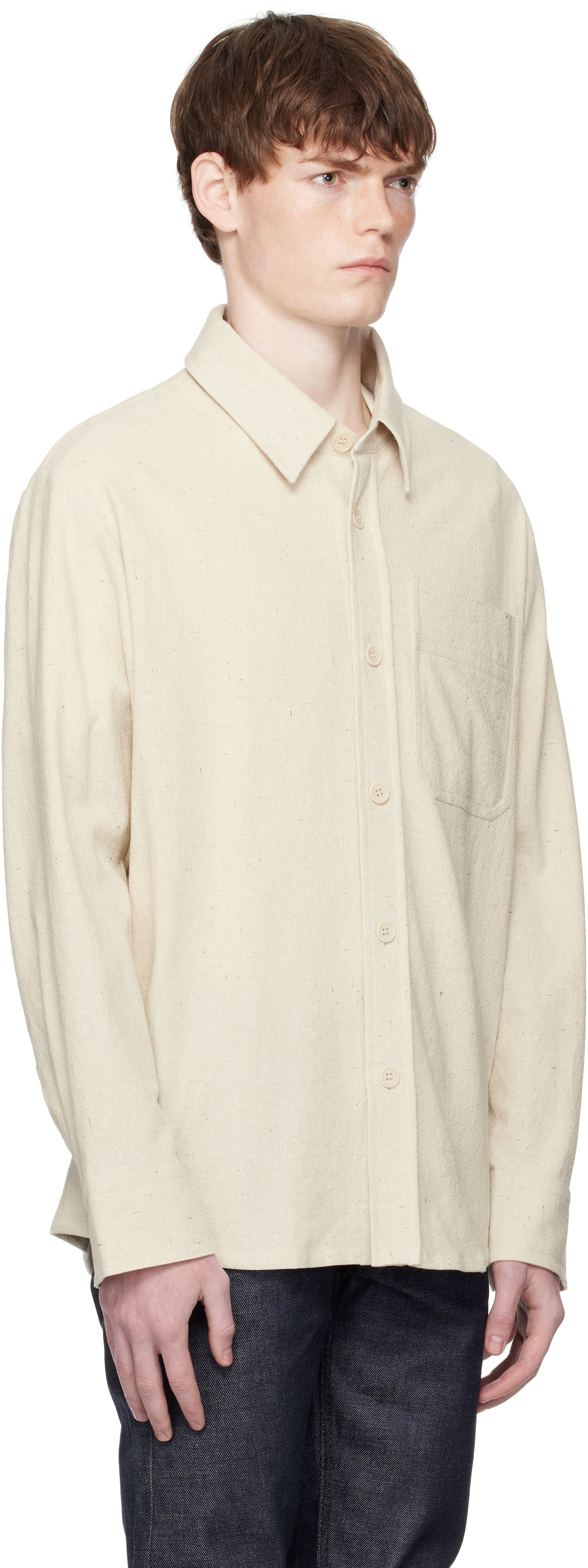 Сорочка A.P.C. A.P.C. Basile Overshirt бежевий | COGEV-H02709, 1
