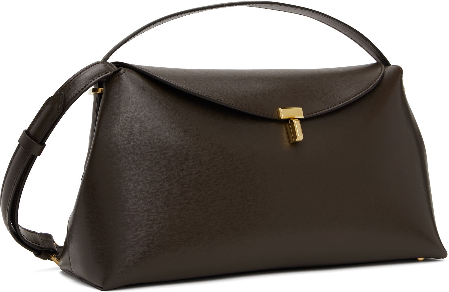 Сумочка TOTEME Toteme T-Lock Top Handle Bag Коричневий | 244-WAL956-LE0025, 1