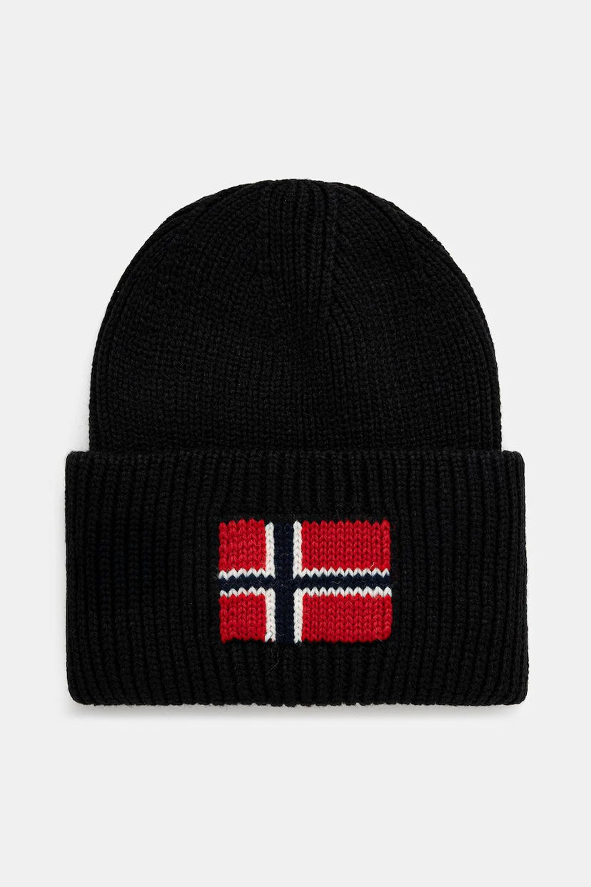 Шапка Napapijri Napapijri F-Evei Beanie чорний | NP0A893P9411