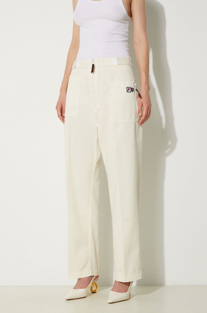 Штани карго FILA Fila x Aries High Waist Pant білий | 42PS24PA010122690269