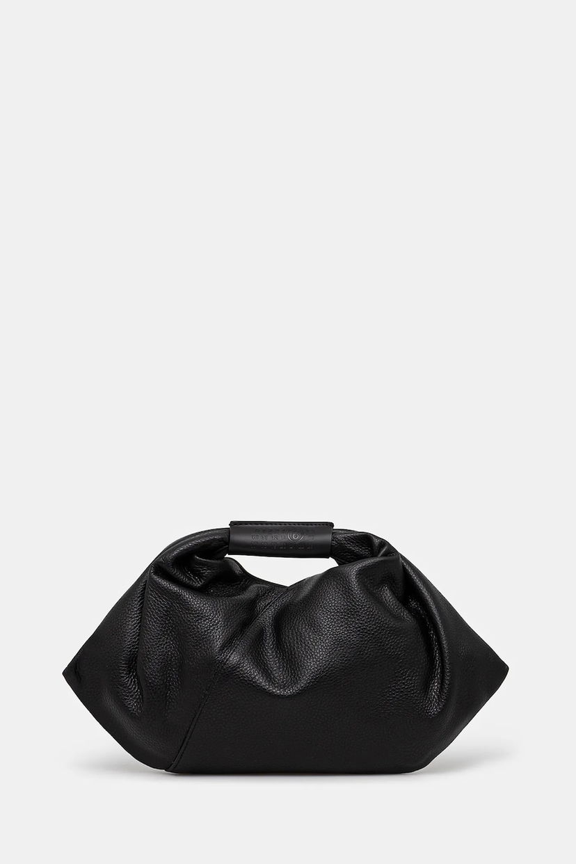 Сумочка Maison Margiela MM6 Maison Margiela Japanese Draped Mini Leather Bag чорний | SB5WD0029