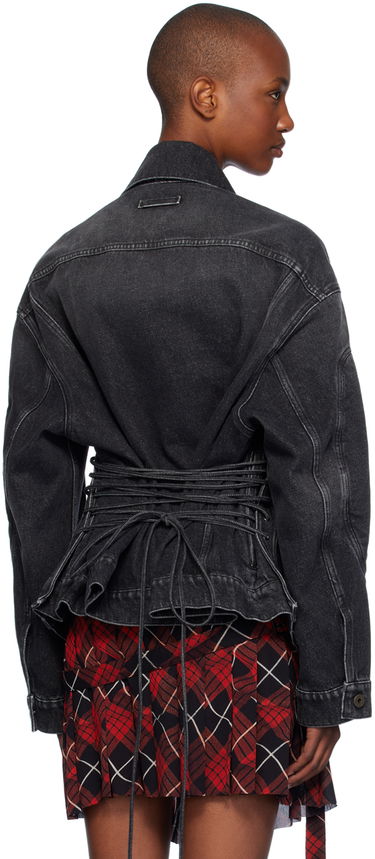 Куртка Jean Paul Gaultier Gaultier Lacing Denim Jacket чорний | 24/31-F-VE070LP-D016-06, 2