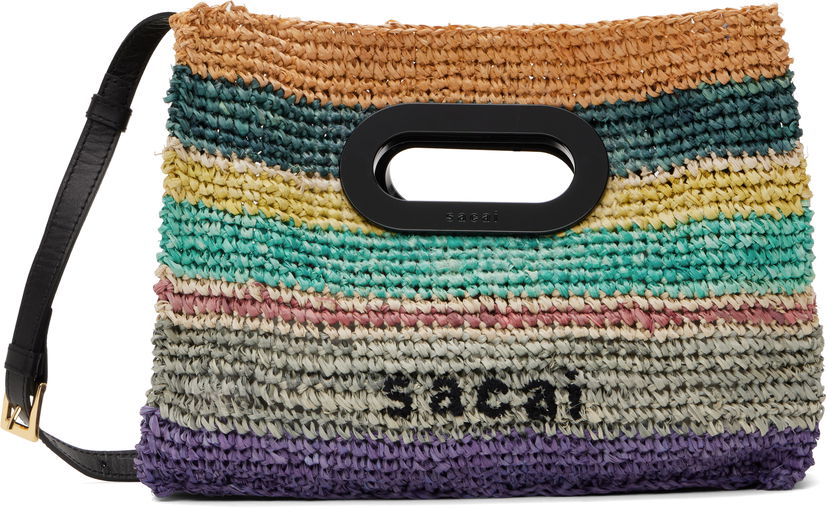 сумка-тоут sacai Sacai Raffia New Shopper Small Bag Різнокольоровий | S149-01