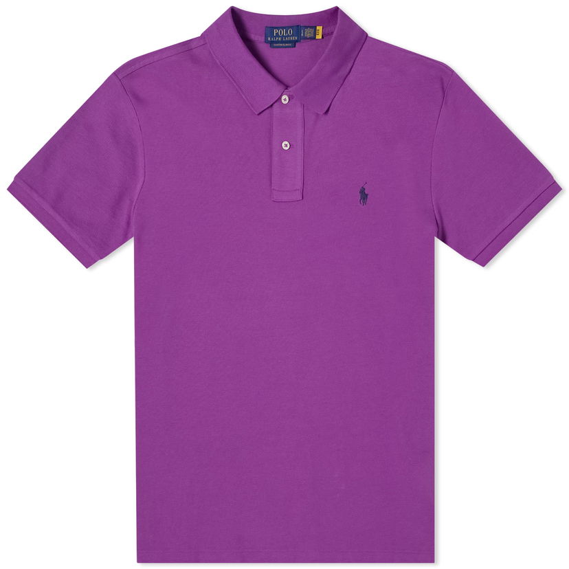 Сорочка поло Polo by Ralph Lauren Custom Fit Polo Shirt Фіолетовий | 710782592029