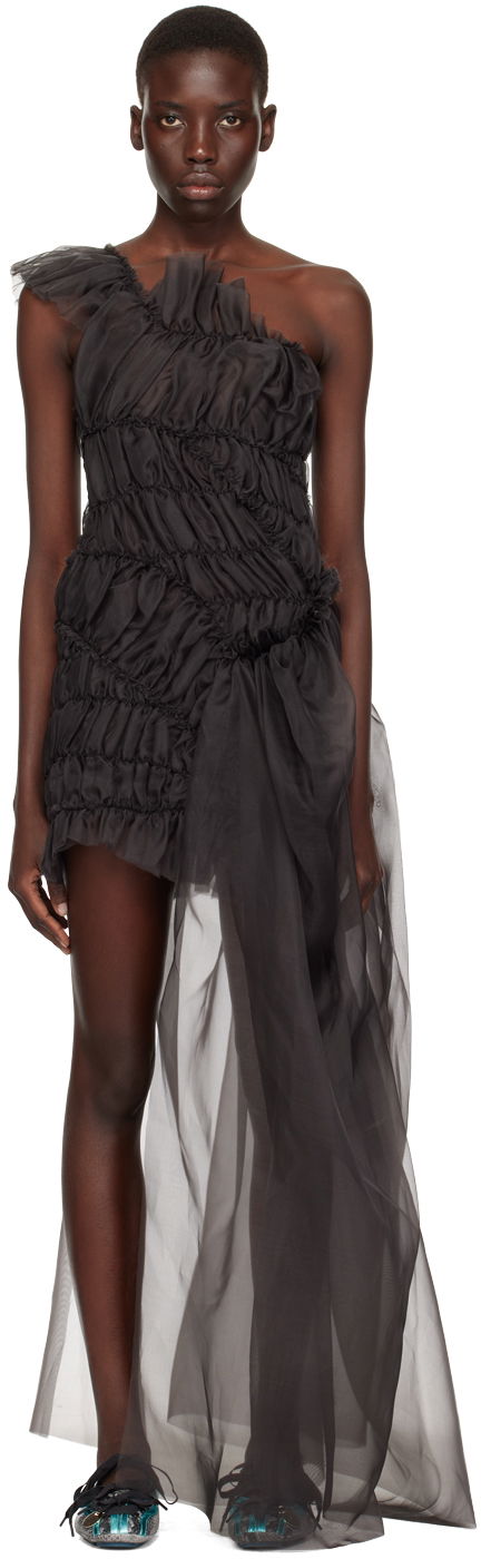 плаття Collina Strada Collina Strada Jazzelle One-Shoulder Mini Dress чорний | XX4447