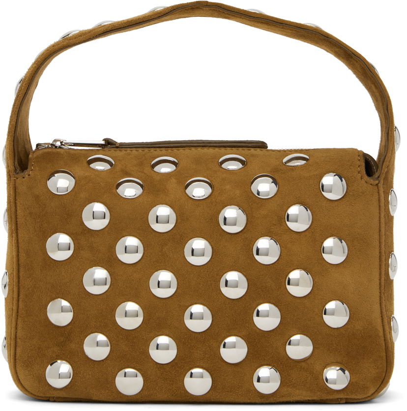 Сумочка Khaite Small Elena Studded Suede Bag Коричневий | H2032-849