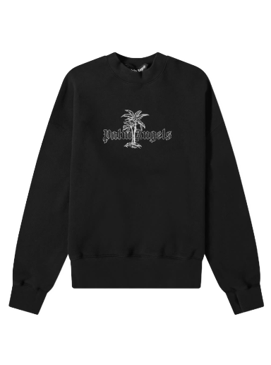 Cветр Palm Angels Sunset Palms Crewneck чорний | PMBA026S22FLE0091001