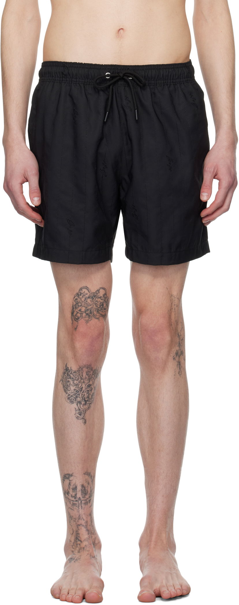 Купальники BOSS BOSS Embroidered Swim Shorts чорний | 50534310