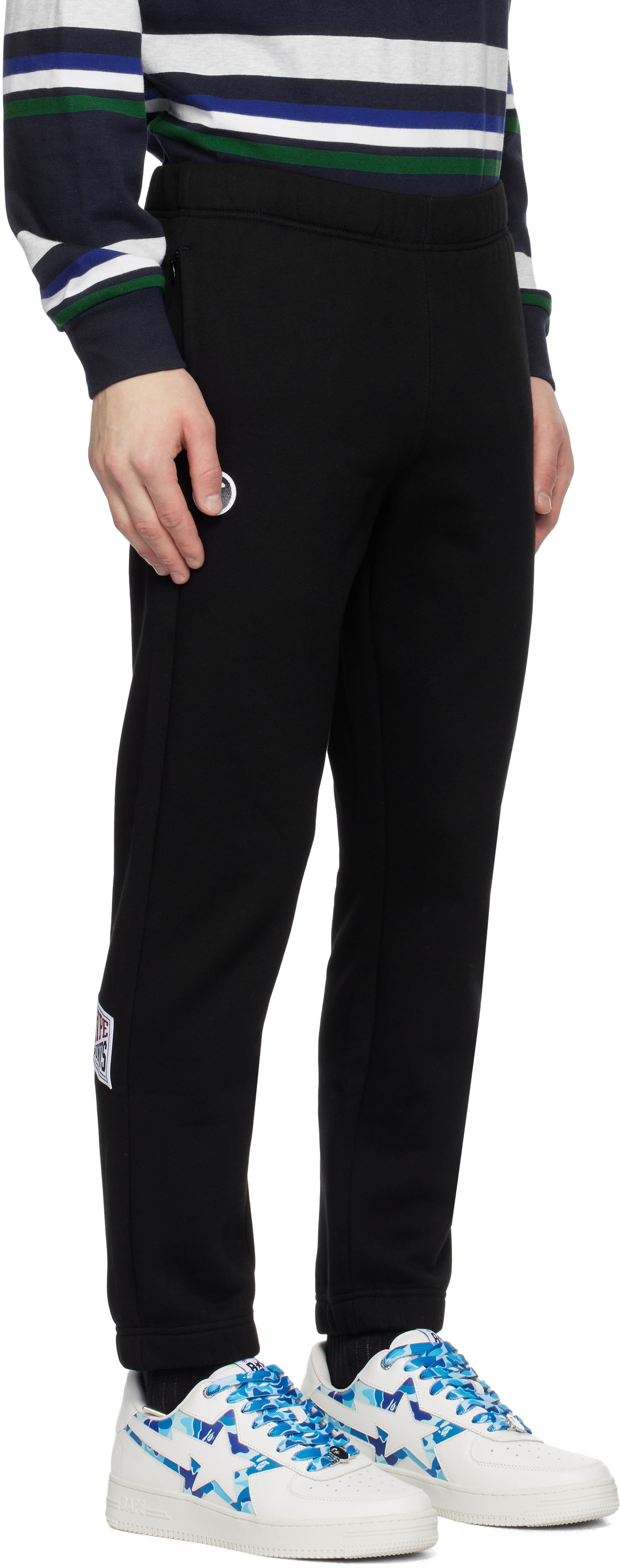 Спортивні штани AAPE by A Bathing Ape AAPE by A Bathing Ape Main Sweatpants чорний | AAPPTMB638XXNBKX, 1