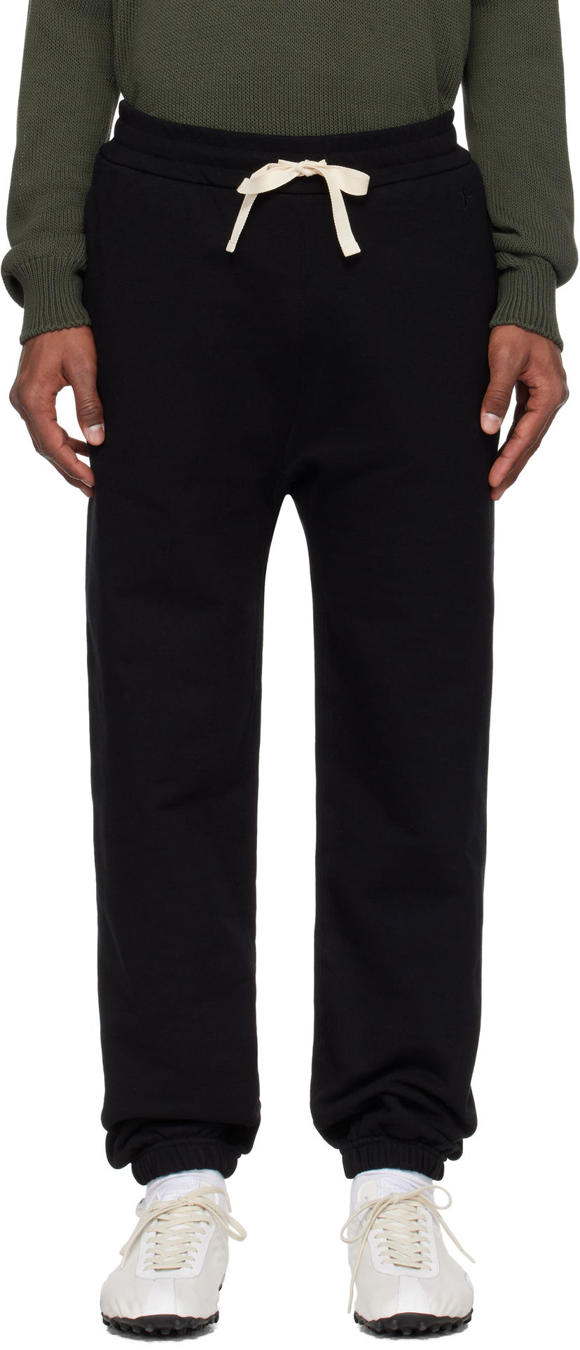 Спортивні штани Jil Sander Jil Sander Embroidered Logo Sweatpants чорний | J47KA0282_J20039