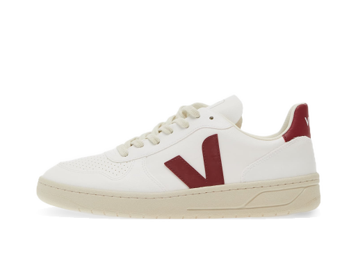 Кросівки та взуття Veja V-10 White/ Marsala білий | VX0703279B