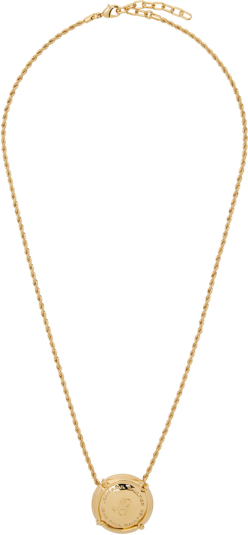 Кольє Jean Paul Gaultier Jean Paul Gaultier Gold-Tone Rope Chain Pendant Necklace Жовтий | 25/03-W-JW008-X053-92