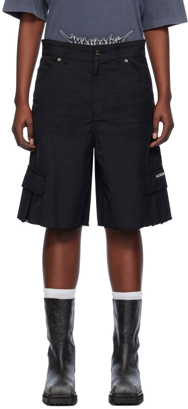 Шорти We11done We11done Cropped Cargo Shorts чорний | WD-DP0-24-344-M-BK
