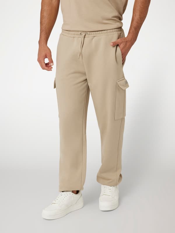 Штани карго GUESS Cargo Jogger Pant бежевий | Z4BB09KCEA0