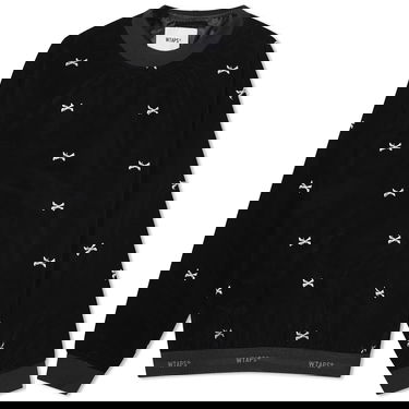 Світшоти WTAPS 12 Bones Crew Sweat чорний | 232TQDT-SHM04-BK, 0