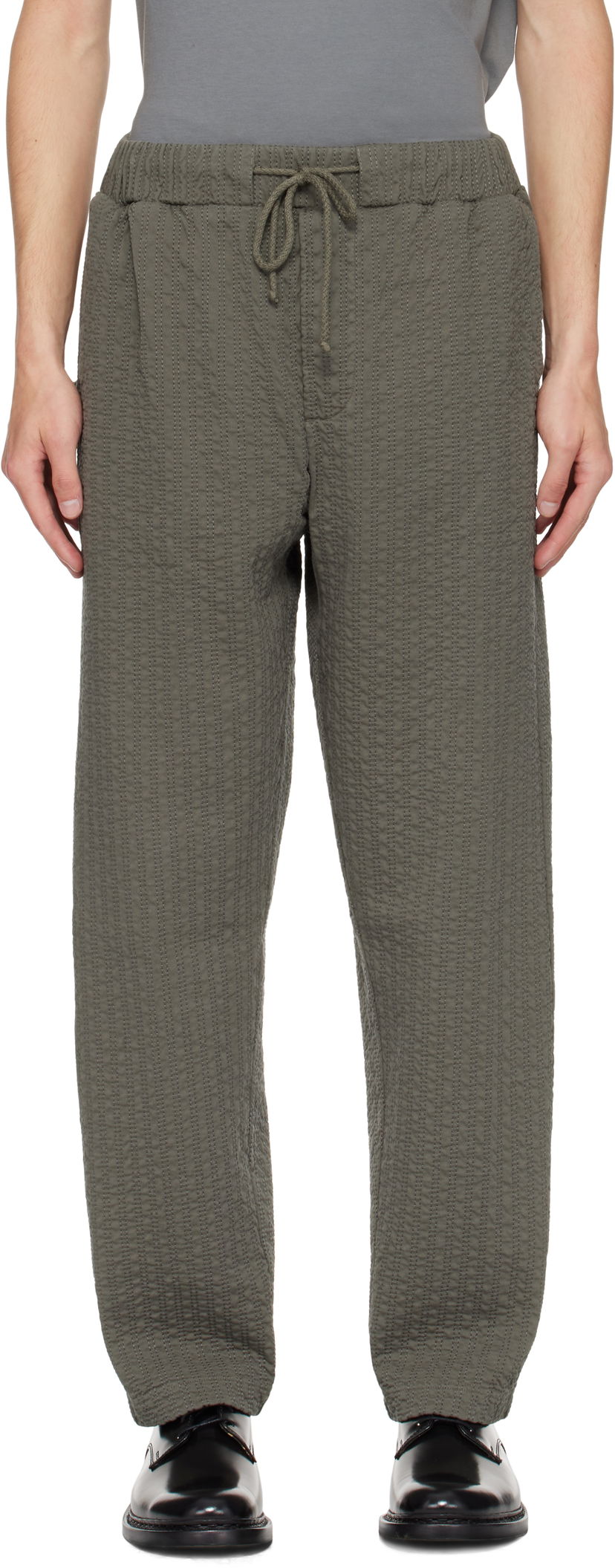 Штани Craig Green Craig Green Embroidered Linestitch Trousers Зелений | CGAW25CWOTRS97
