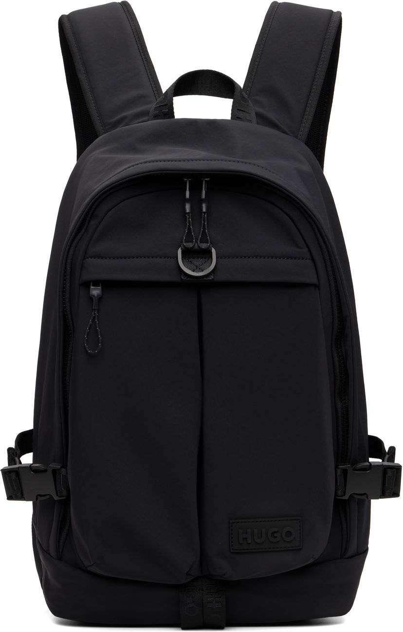 Рюкзак BOSS Hugo Logo Patch Backpack чорний | 50551814