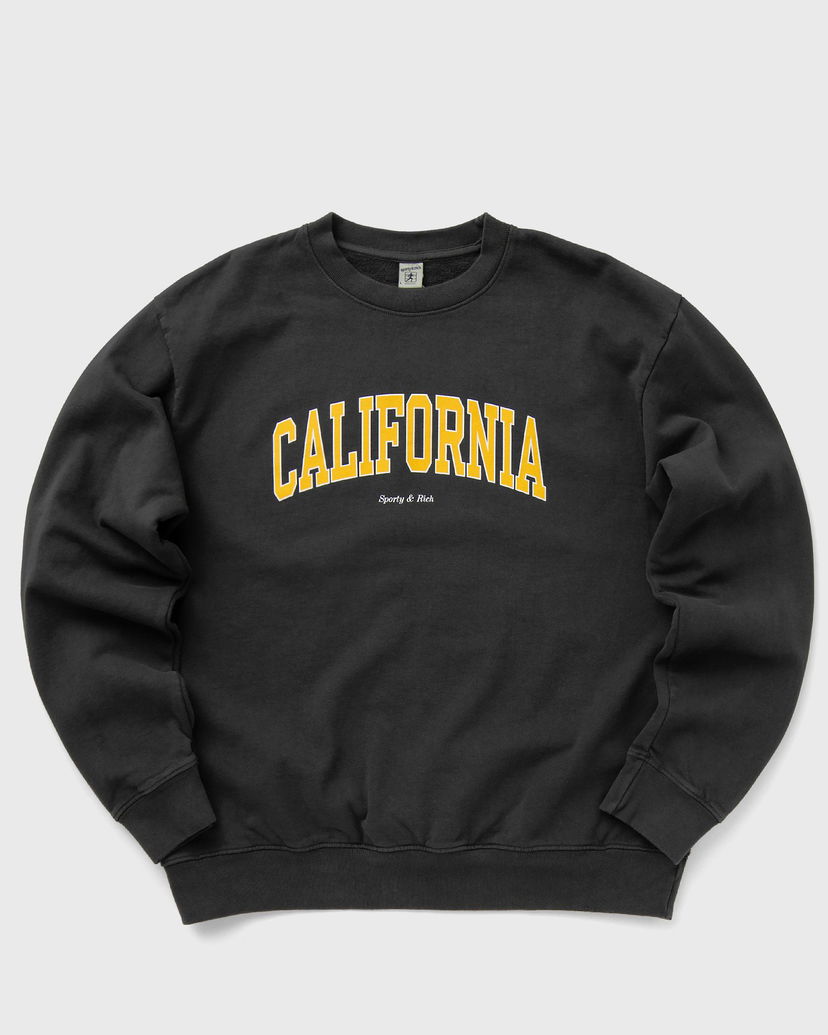 Світшоти Sporty & Rich California Crewneck Faded чорний | WS067S405CF