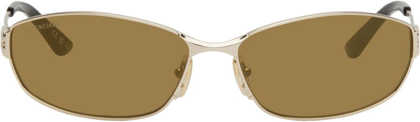 Сонцезахисні окуляри Balenciaga Balenciaga Rectangular Metal Sunglasses Металік | BB0336S-003