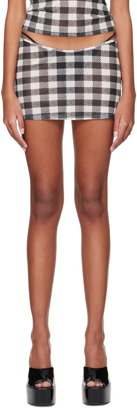 Спідниця Miaou Miaou Elektra Gingham Print Miniskirt Різнокольоровий | 4014PM2TAT