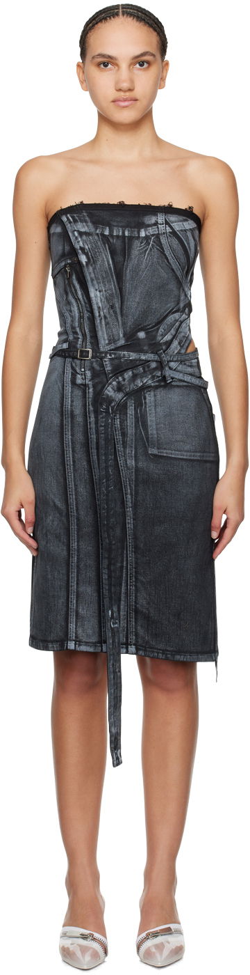 плаття Ottolinger Ottolinger Belted Denim Minidress Синій | 1704912
