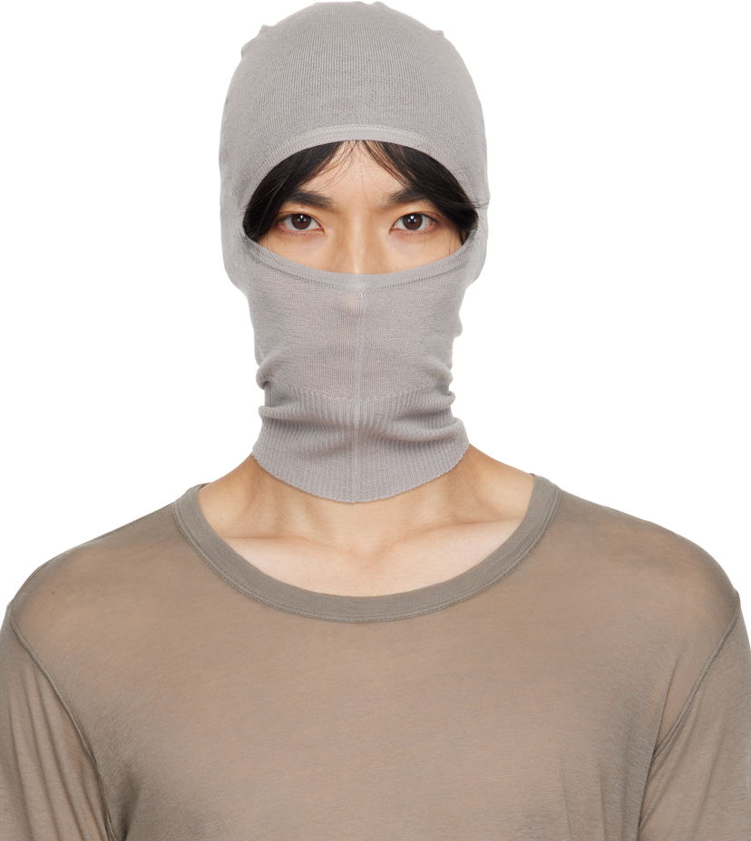 Капелюх Rick Owens Rick Owens Concordians Skull Balaclava Сірий | RU02E1478 WS