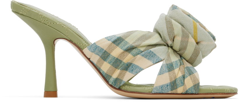 Кросівки та взуття Burberry Burberry Mews Rose Heeled Sandals Зелений | 8101603
