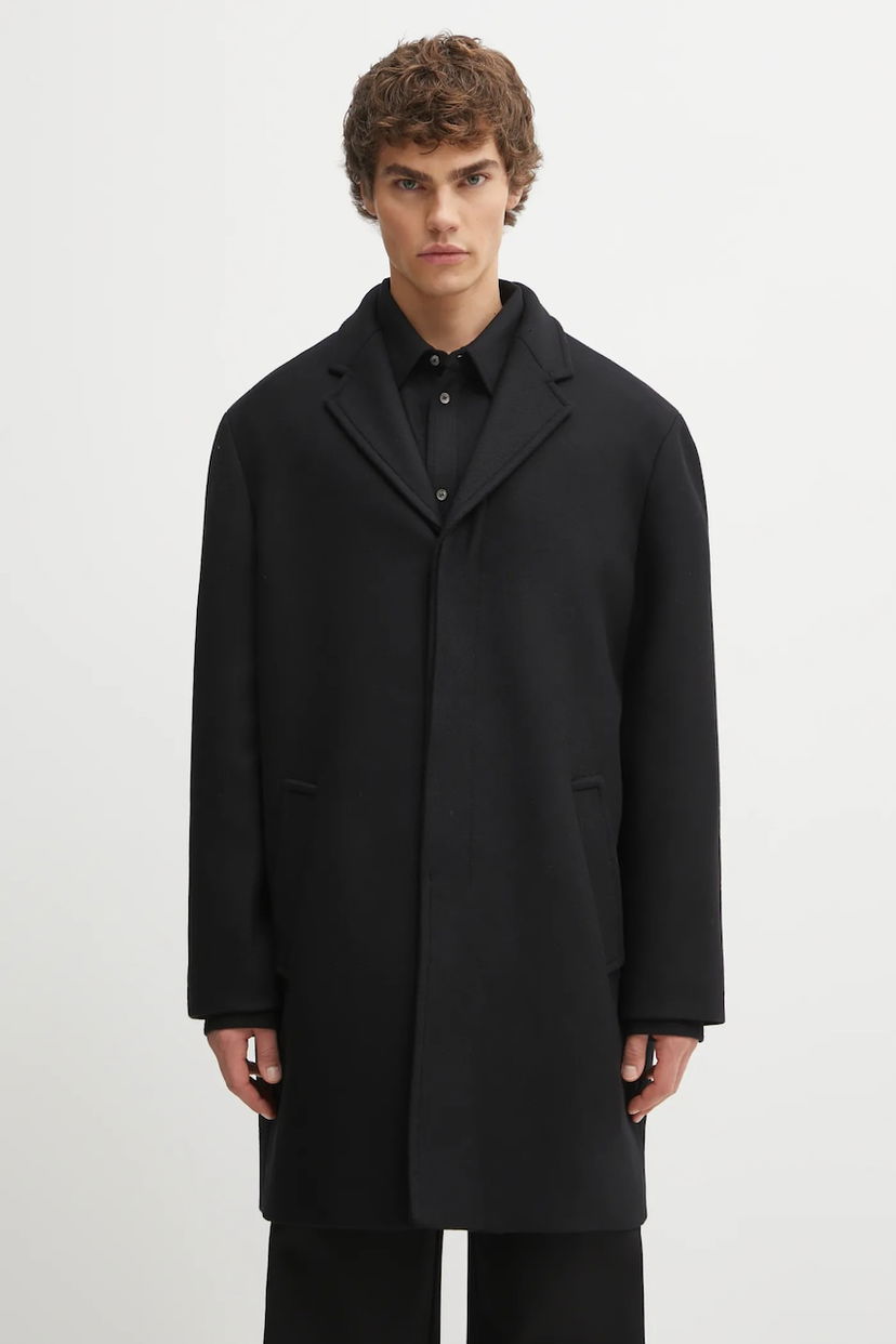 Пальто MAISON KITSUNÉ Maison Kitsuné Tailored Coat чорний | PM02205WM2030