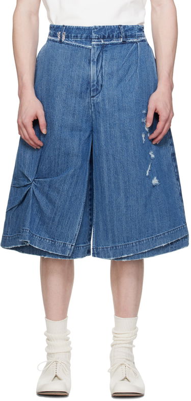 Шорти ADER ERROR Distressed Denim Shorts Синій | BN01SSJE0201BL, 0