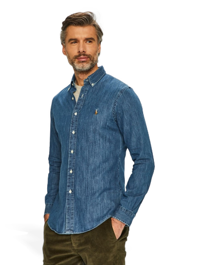 Сорочка Polo by Ralph Lauren Denim Shirt Синій | 710548539001