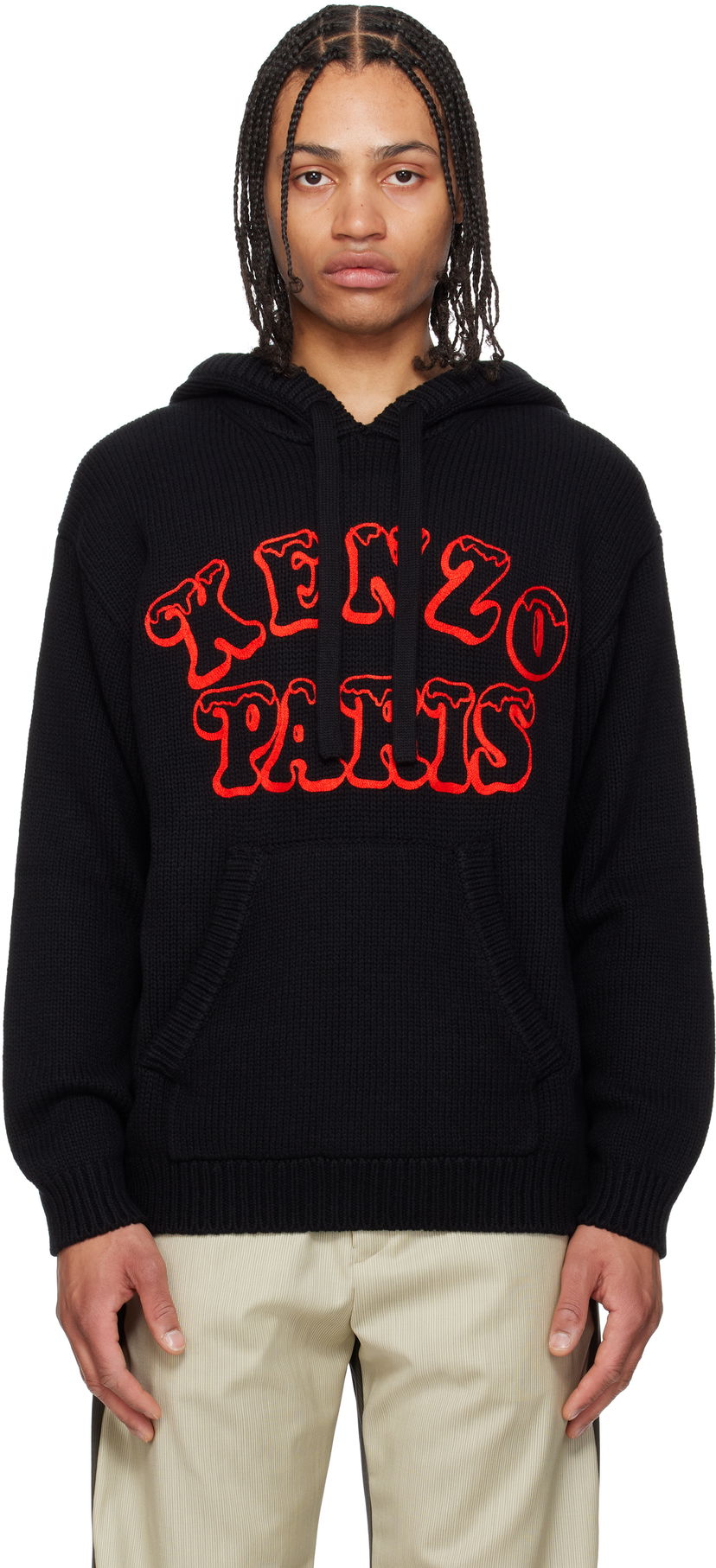 Світшоти KENZO Kenzo Paris VERDY Edition Knitted Hoodie чорний | FF58PU7103CJ